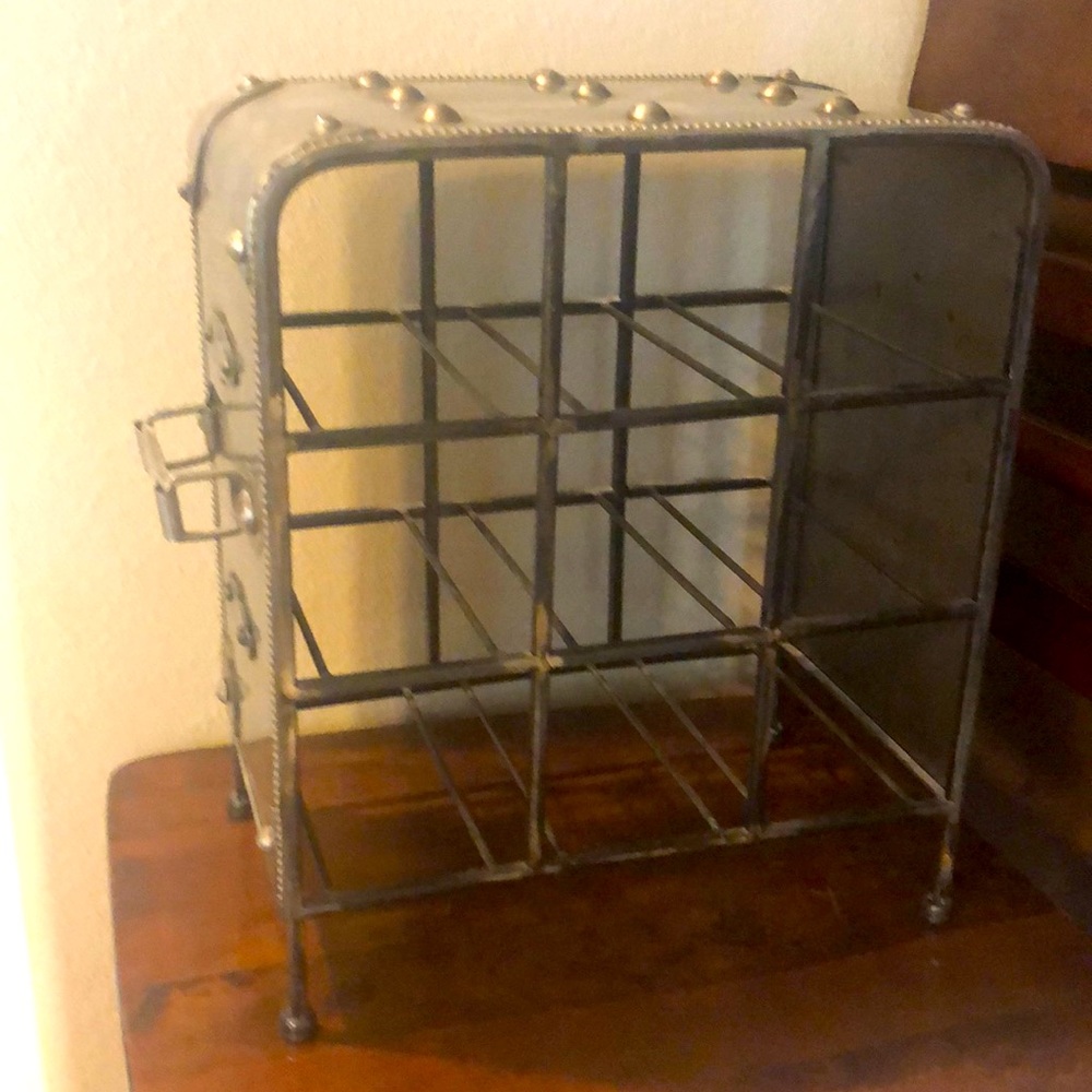 Rustic wine holder